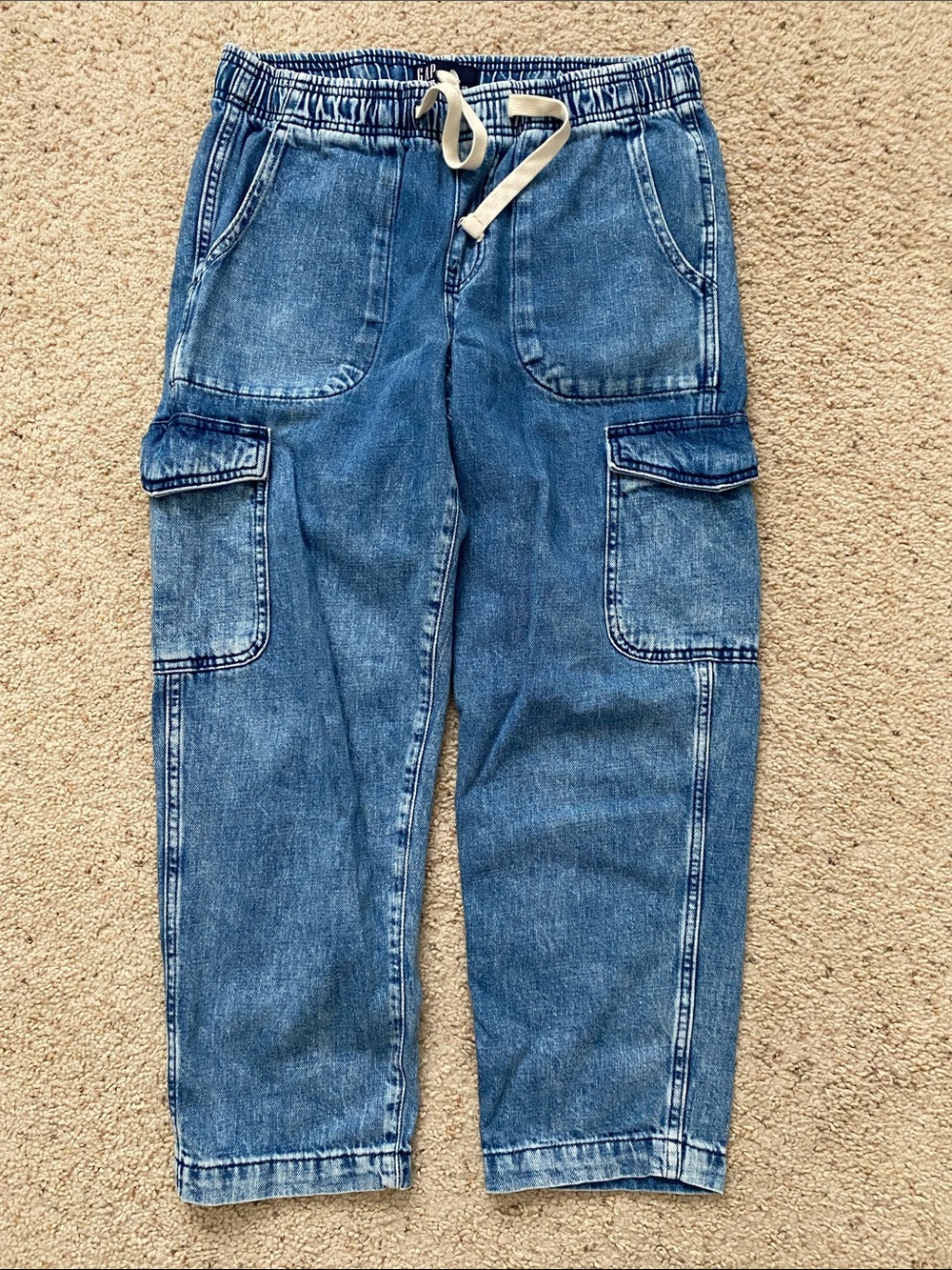 GAP New Ease Denim Drawstring/Elastic Jeans. S.